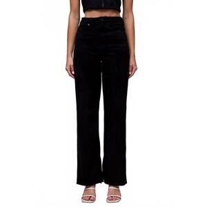 NEW HIDDEN women's ella suede straight pants in black